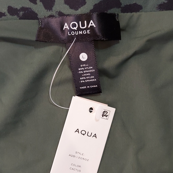 AQUA Leoard Print 2 Piece Swimsuit - Picture 4 of 7